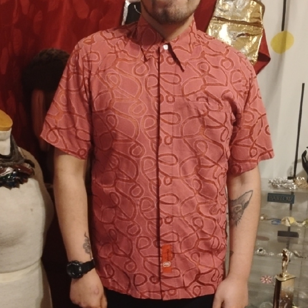 Ecko Unlimited Red Casual Button Down Shirt